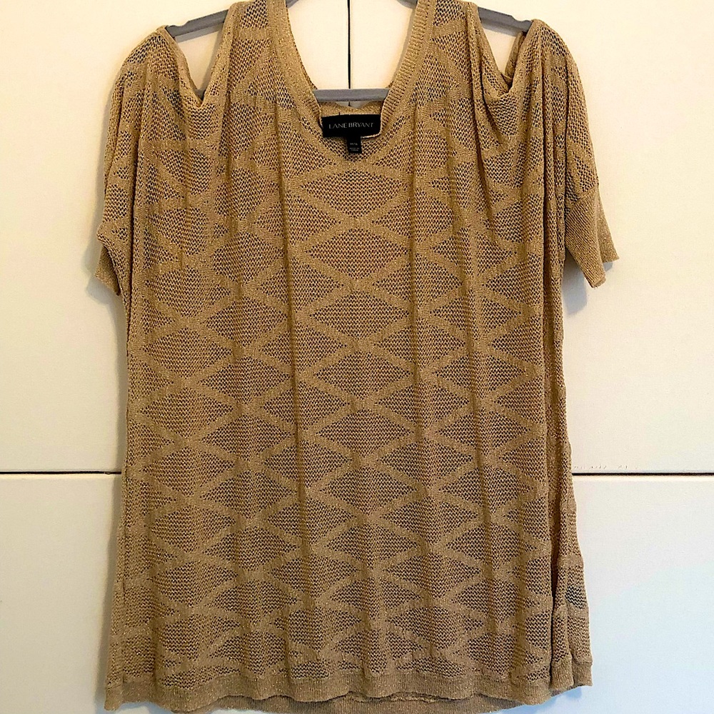 19. Lane Bryant cold shoulder sweater w/ dolman sleeve